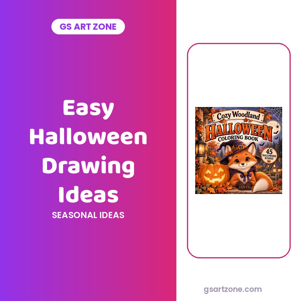 30 Easy Halloween Drawing Ideas for Beginners and Kids