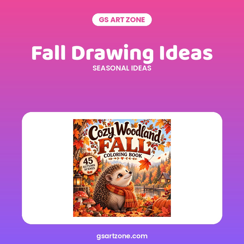 25 Cozy Fall Drawing Ideas: Autumn Sketches for Beginners