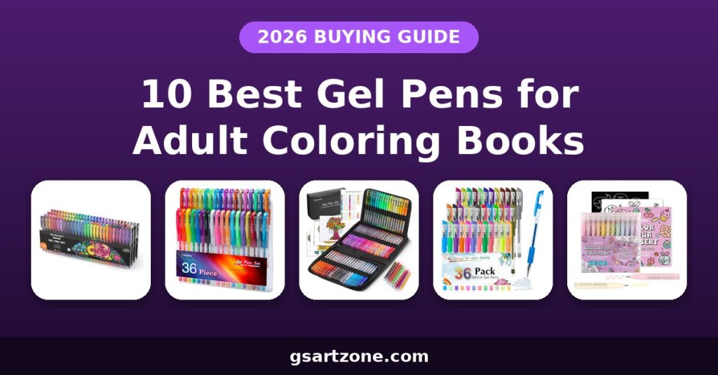 10 Best Gel Pens for Adult Coloring Books (2026 Guide)